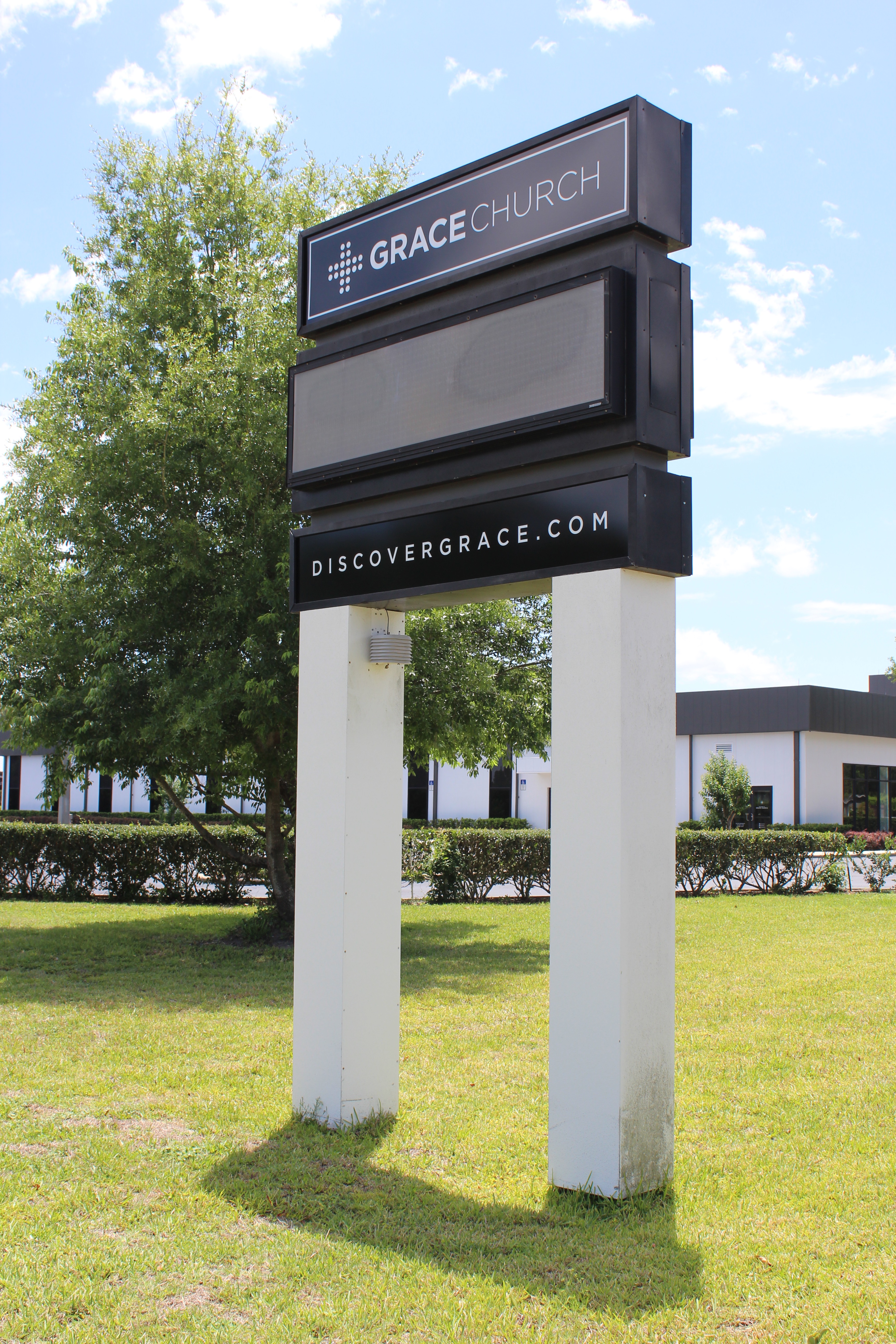 grace church lightbox sign
